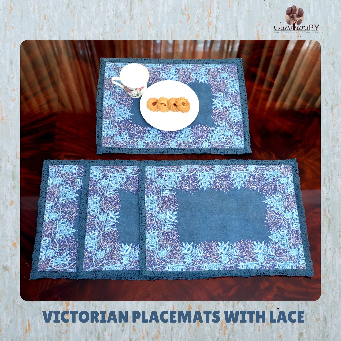 Victorian Placemats with Lace