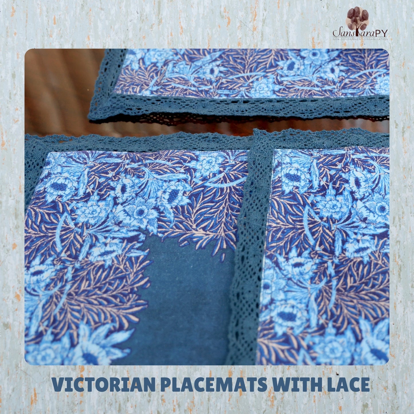 Victorian Placemats with Lace