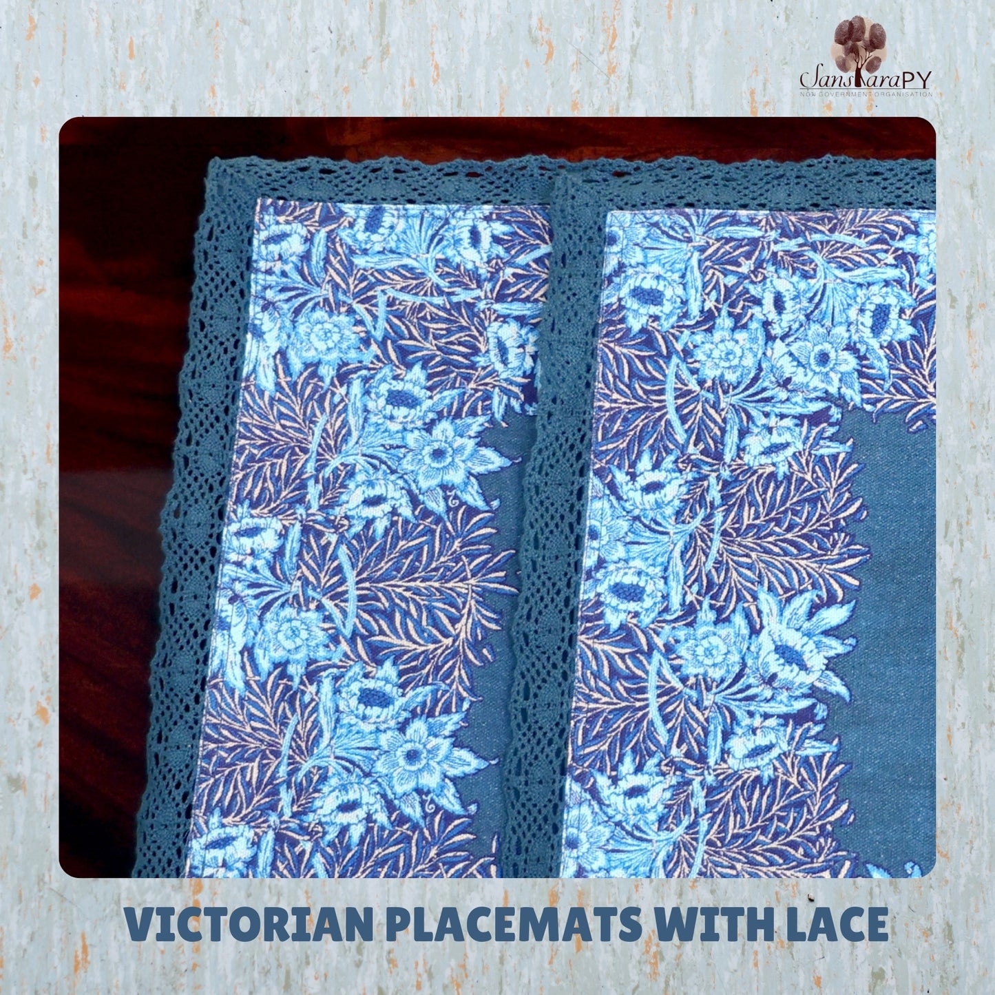 Victorian Placemats with Lace