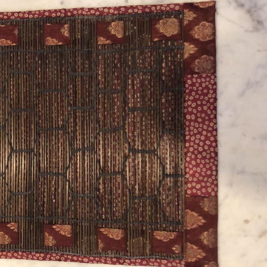 Bamboo Dark Brown Placemats with Brown Border