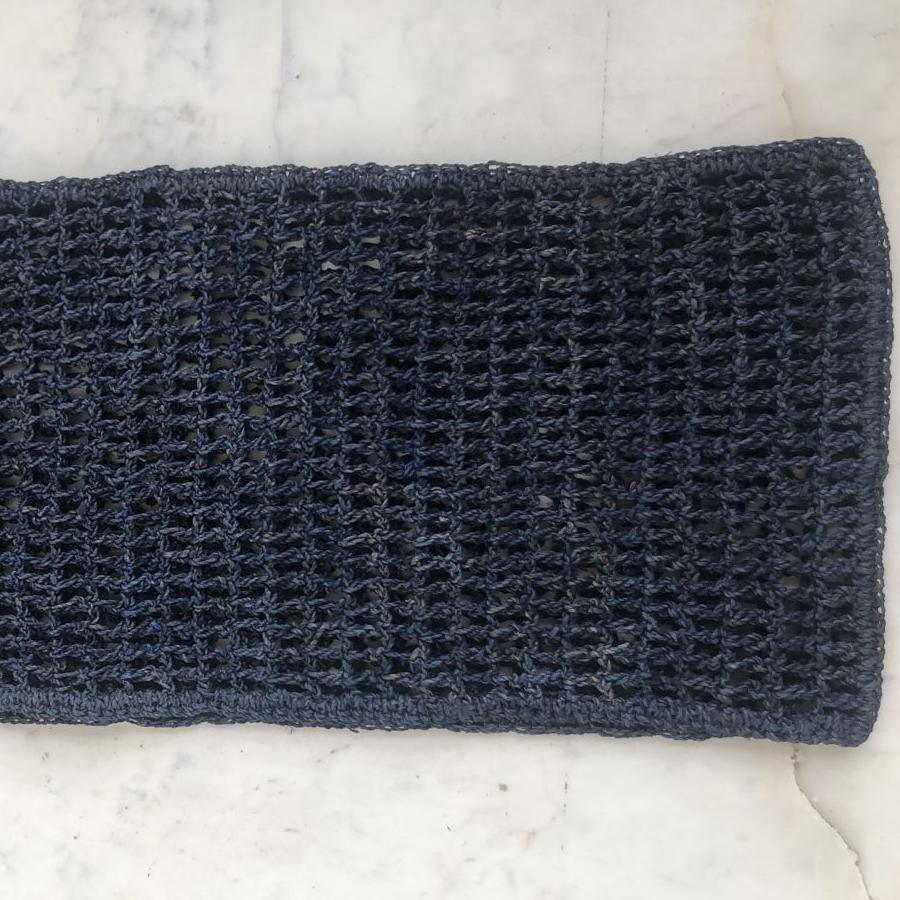 Banana Fiber Plain Runner. Blue Color