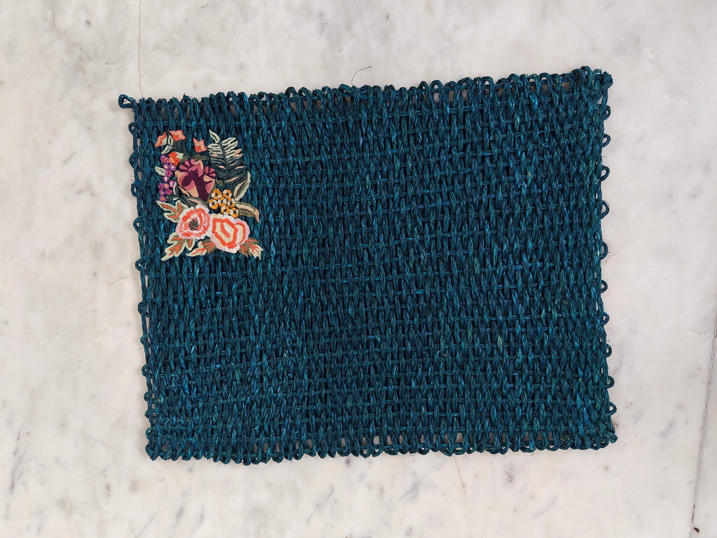 Sabai Grass Placemat with Embroidery