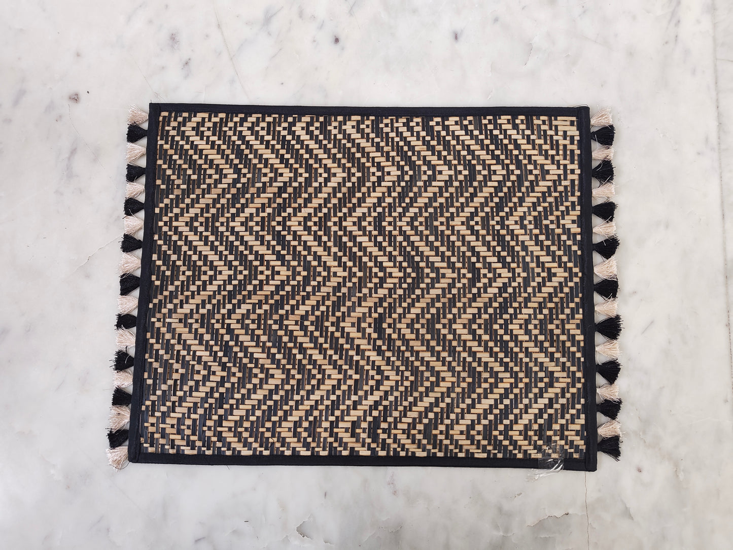 Shital Patti Placemats in Brown and Black Color Combination