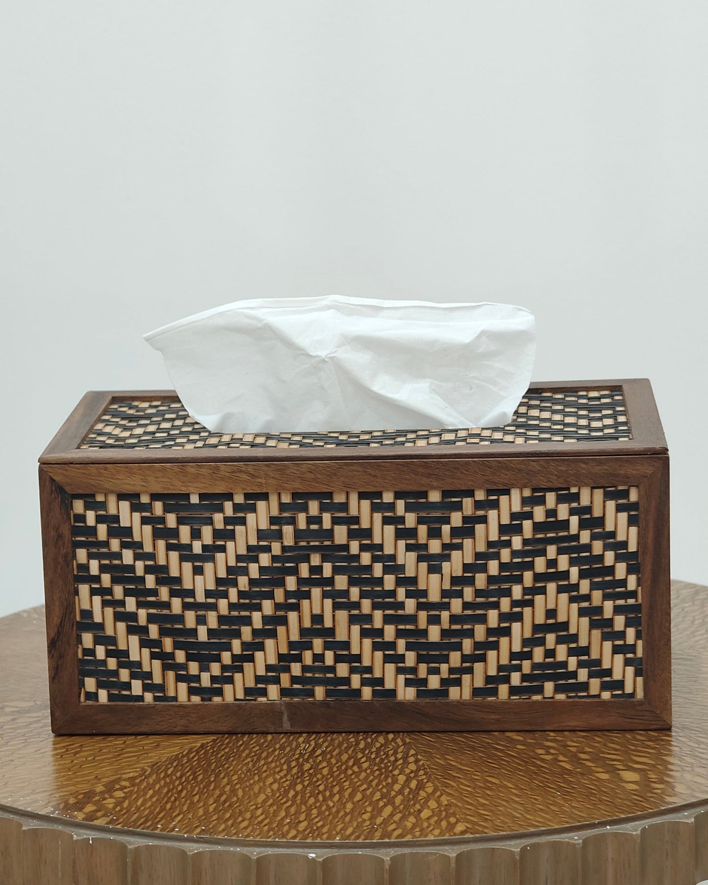 Shital Patti Tissue Box (Brown & Black Color)