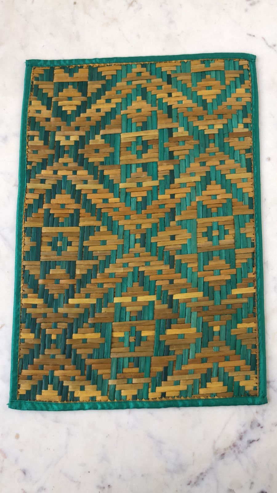 Screw Pine Placemats. Green Color