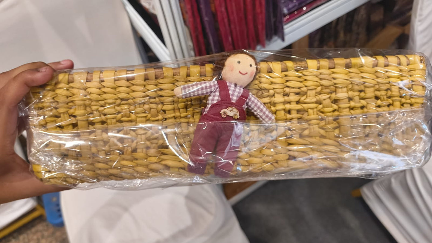 Water Reed Basket with handmade doll