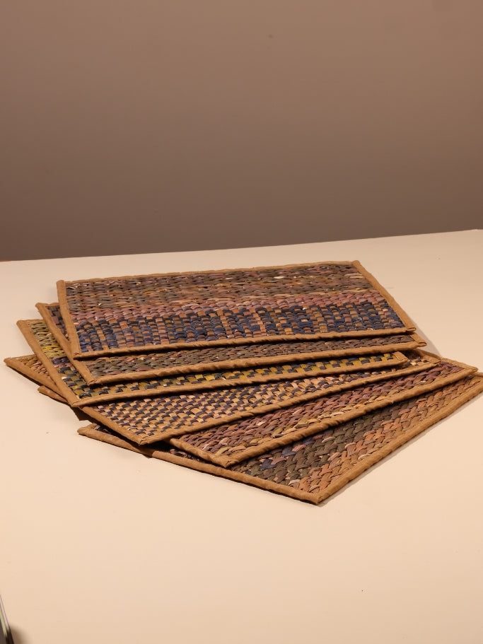 Water Reed Placemats (Brown & Black Color)
