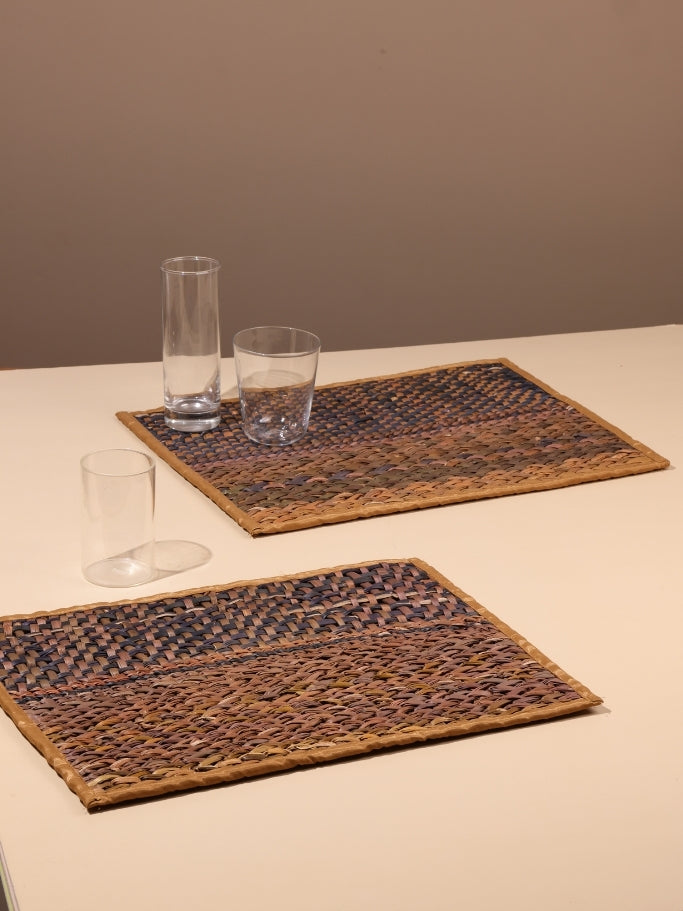 Water Reed Placemats (Brown & Black Color)