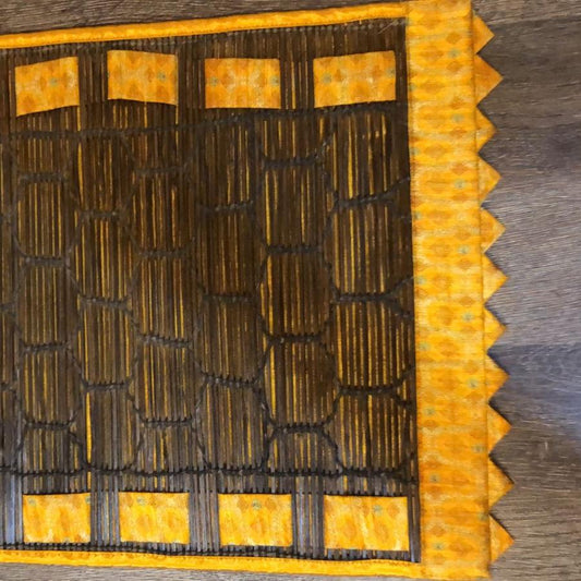 Bamboo Placemats with Borders Yellow Color