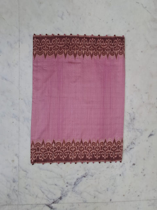 Ikat Placemats Brown & Pink Color