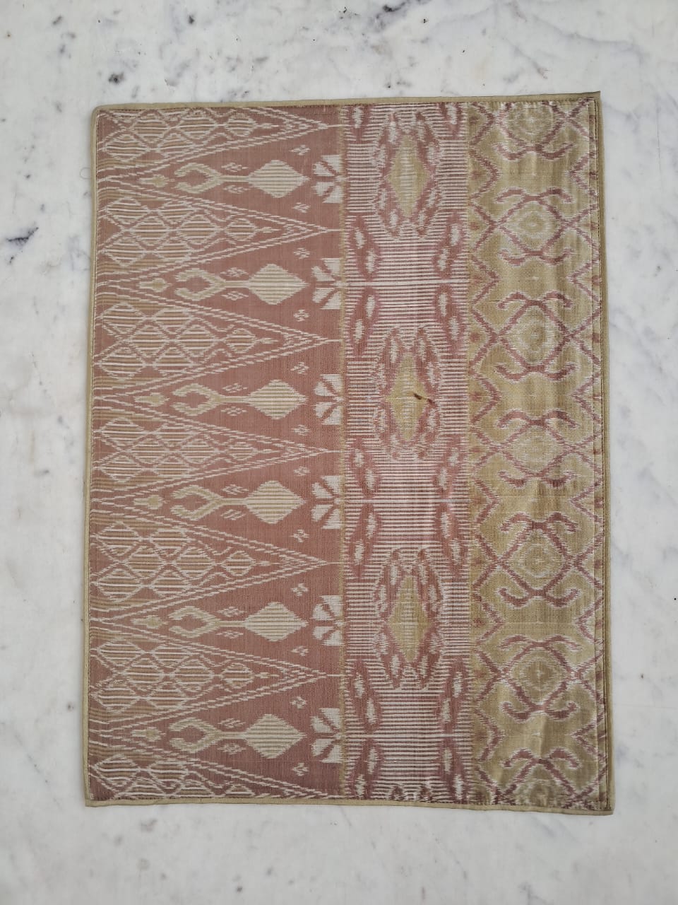 Ikat Placemats Light Yellow & Brown Color