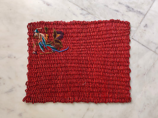 Sabai Grass Placemat with Embroidery