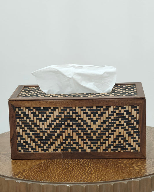 Shital Patti Tissue Box (Brown & Black Color)